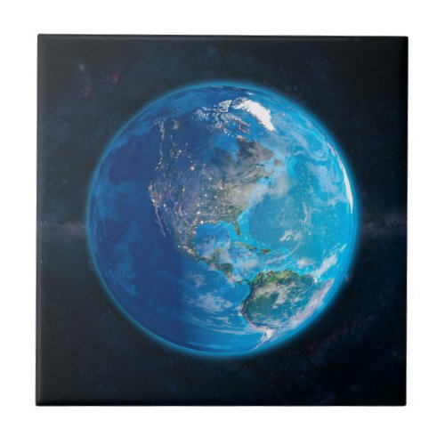 Globe DayNight America Ceramic Tile