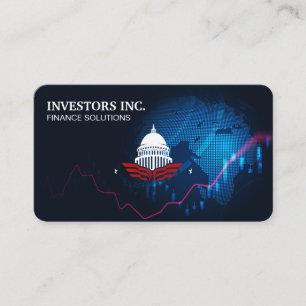 Globe   Financials   Government Logo Business Card
