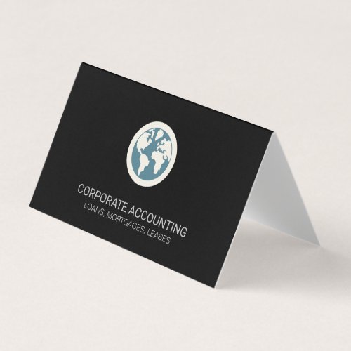 Globe Icon Business Card