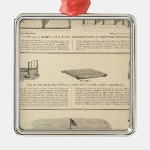 Globe Iron Foundry Woven Wire Mattress Company Metal Ornament