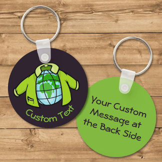 Globe Jacket Keychain