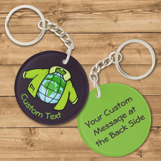 Globe Jacket Keychain