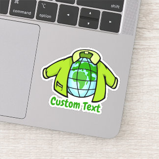 Globe Jacket Sticker
