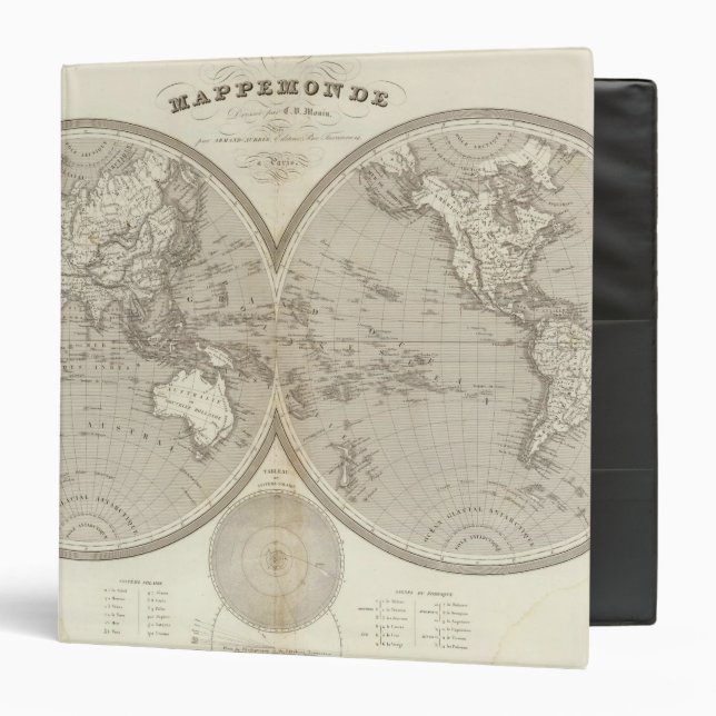 Globe map binder (Front/Inside)