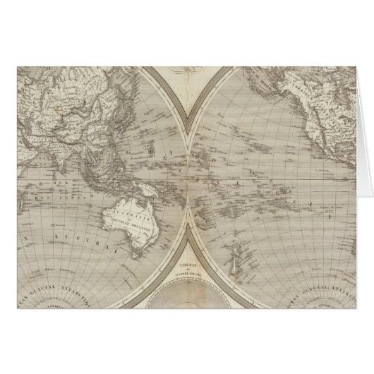Globe map cards (Front Horizontal)