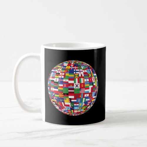 Globe Of Flags World Map Atlas Coffee Mug