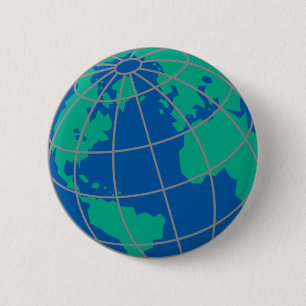 Globe Pinback Button