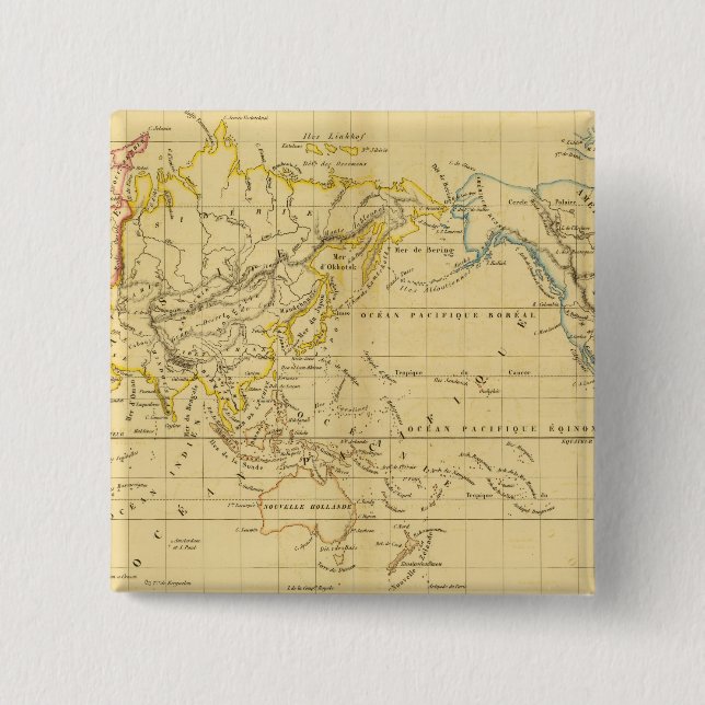 Globe Pinback Button (Front)