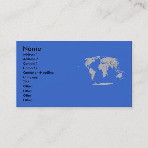 Globe Profile Card Business Cards