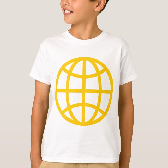 Globe Symbol - Amber T-Shirt (Front)