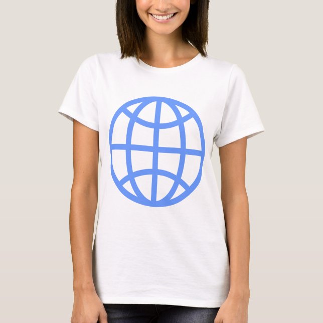 Globe Symbol - Baby Blue T-Shirt (Front)