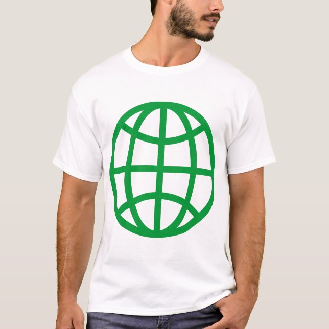 Globe Symbol - Grass Green T-Shirt (Front)