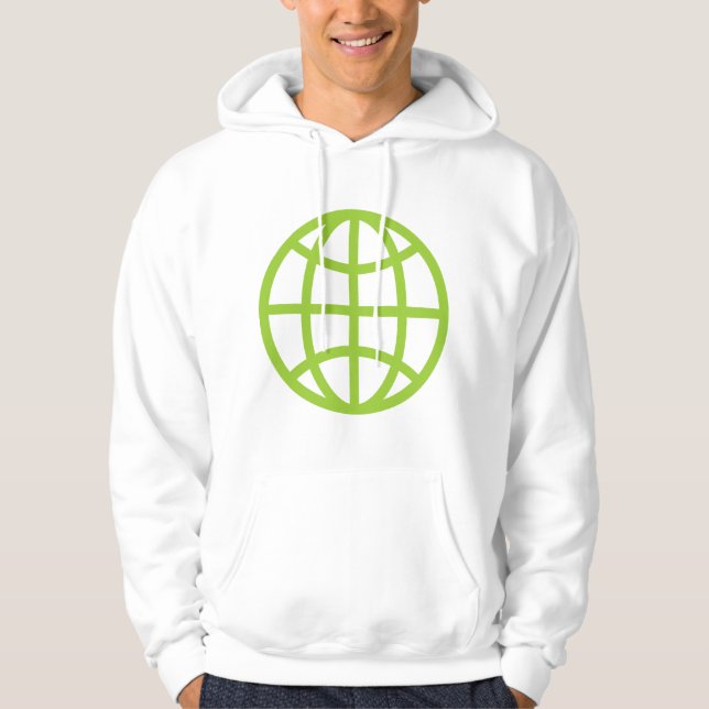 Globe Symbol - Martian Green Hoodie (Front)
