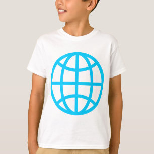 Globe Symbol - Sky Blue T-Shirt