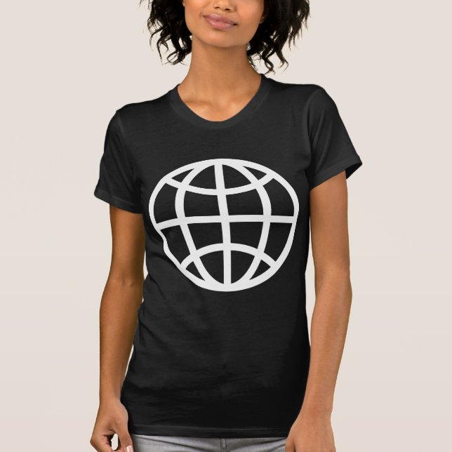 Globe Symbol - White T-Shirt (Front)
