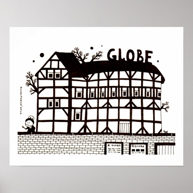 Globe Theater Poster (Front)