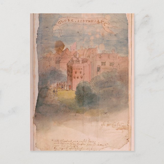 Globe Theatre, Southwark Postcard (Front)