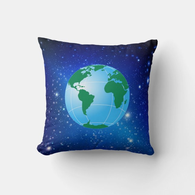 GLOBE THROW PILLOW (Front)