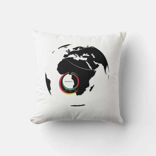 Globe Throw Pillow (Front)