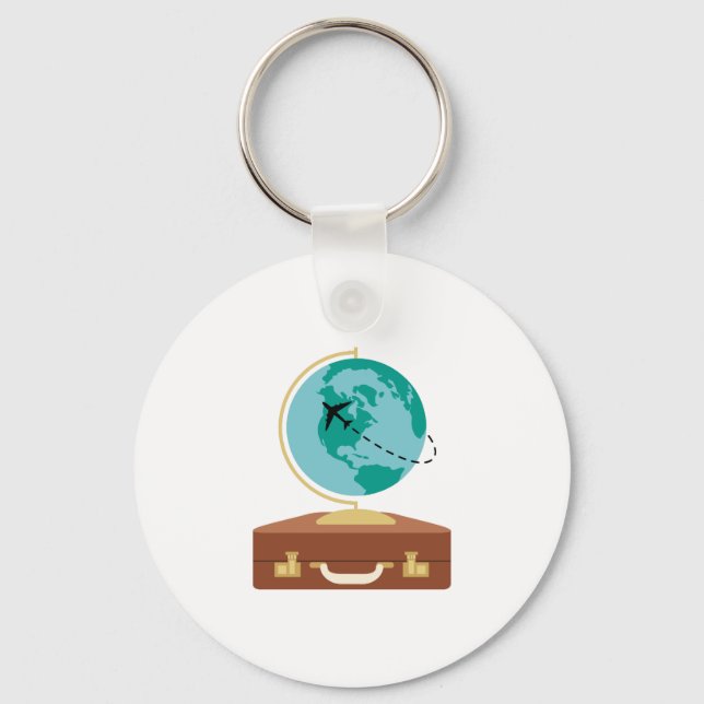 Globe Travel Keychain (Front)