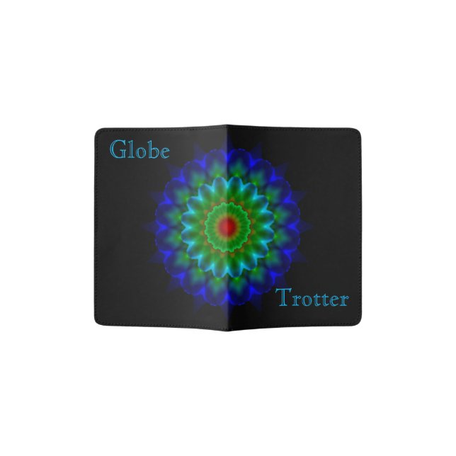 Globe-Trotter Mandala Passport-Holder Passport Holder (Opened)
