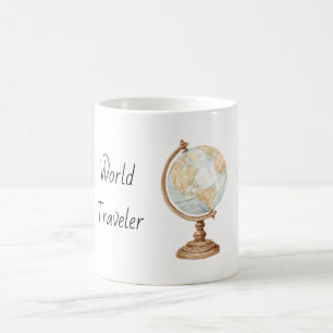 Globe World Traveler Coffee Mug