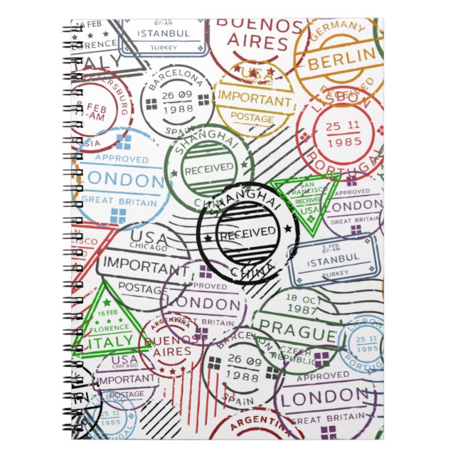 Globetrotter Traveling Stamped Journal (Front)