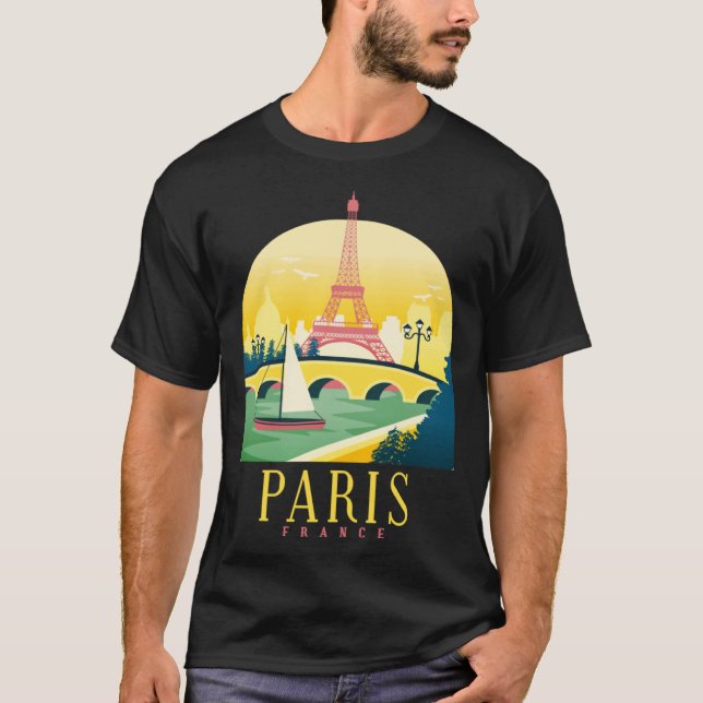 Globetrotters in Paris  Dark T-Shirt (Front)