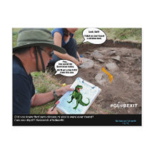 #GLOBEXIT DINO CARD (Flat Earth 2017 Collection)