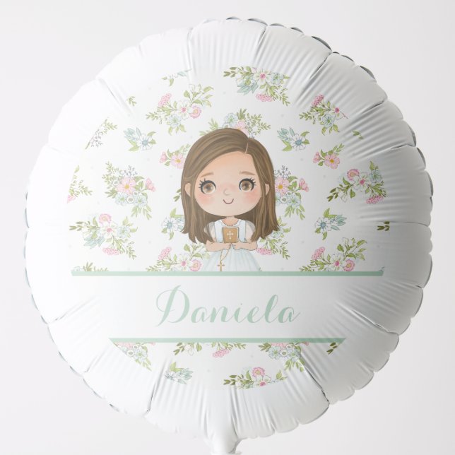 Globo DANIELA Primera Comunión Balloon (Front)