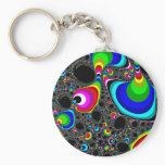 Globular Rainbow - Fractal Keychain