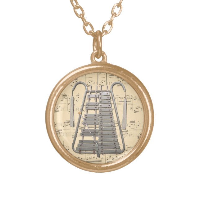 Glockenspiel (bells) Necklace - Choose your color (Front)