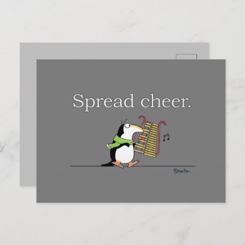 GLOCKENSPIEL PENGUIN Spread Cheer Sandra Boynton Postcard