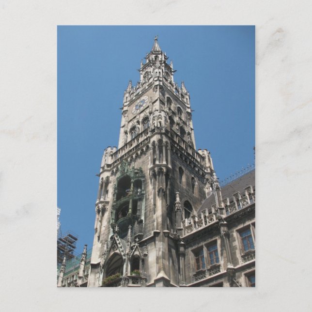 Glockenspiel Tower - Munich, Germany Postcard (Front)