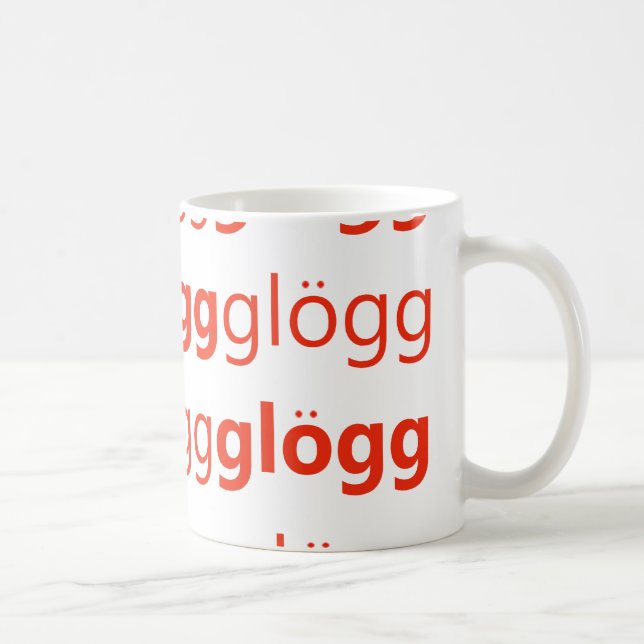 Glogg Glogg Glogg Funny Swedish Coffee Mug (Right)