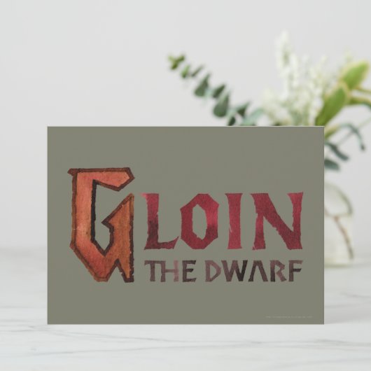 Gloin Name (Standing Front)