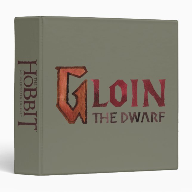 Gloin Name 3 Ring Binder (Front/Spine)