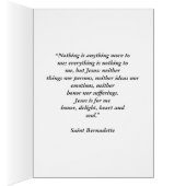 Gloire á Bernadette Soubirous Cards (Inside (Right))