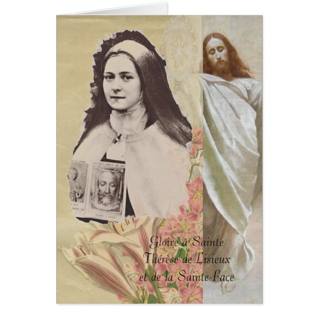 Gloire à Sainte Thérèse et de la Sainte Face Cards (Front)