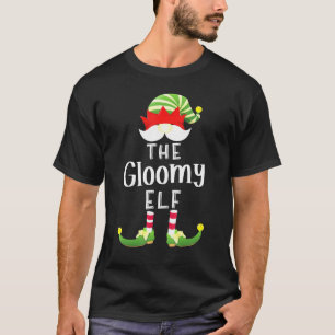 Gloomy Elf Group Christmas Pajama Party T-Shirt