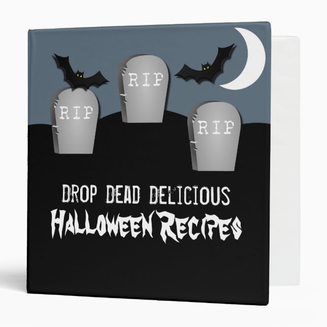Gloomy Graveyard Halloween Binder (1.5 inch) (Front/Inside)