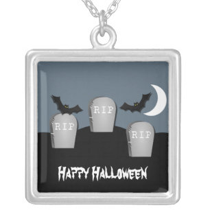 Gloomy Graveyard Halloween Necklace