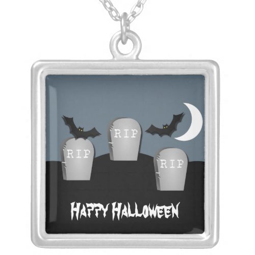 Gloomy Graveyard Halloween Necklace