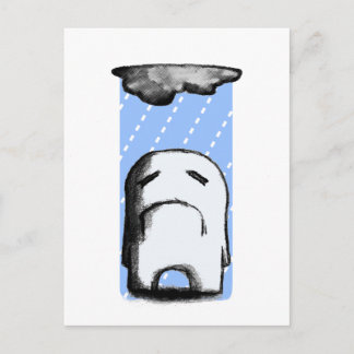 Gloomy With a Chance of Rain Postcard