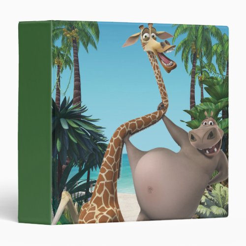 Gloria and Melman Friends Binder