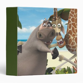 Gloria And Melman Hand Holding Binder by madagascar at Zazzle