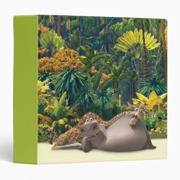 Gloria And Melman Relax Binder by madagascar at Zazzle