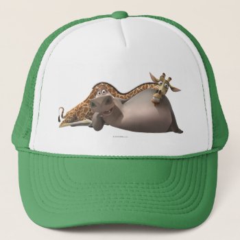 Gloria And Melman Relax Trucker Hat by madagascar at Zazzle