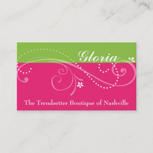 Customizable Gloria Business Cards