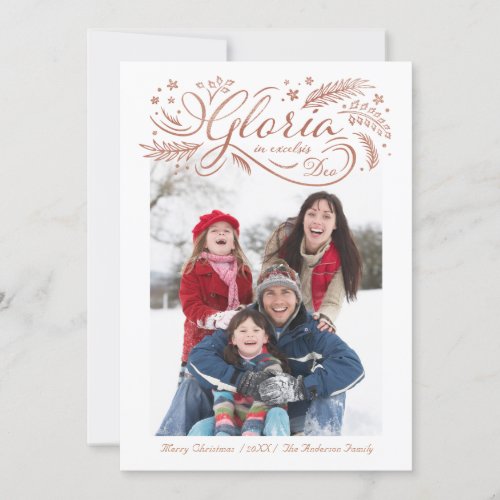 Gloria In excelsis Deo Photo Christmas Card